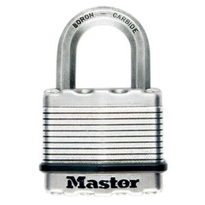 Masterlock 45mm treated steel body for weather resistance - 38mm octagonal boron- - M1EURDLF