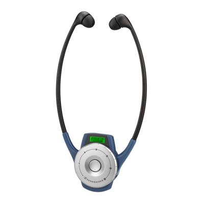 Sennheiser HDE 2020-D-II Headsetontvanger, digitaal, 6 of 8 kanalen, 863-865 MHz, systeembatterij (8h), blauw