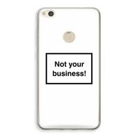 Not your business: Huawei Ascend P8 Lite (2017) Transparant Hoesje - thumbnail