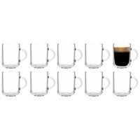 Pasabahce Koffie/thee glazen Darjeeling - set 10x stuks - transparant glas - 330 ml