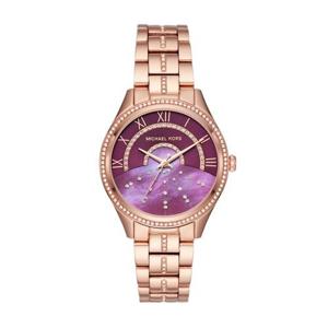 Michael Kors Lauryn quartz dameshorloge met paarse wijzerplaat MK3722