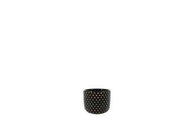Pot Bolino shiny black D8 H8 mini
