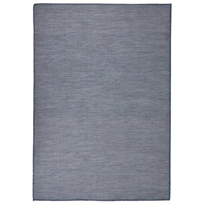 VidaXL Buitenkleed platgeweven 160x230 cm blauw