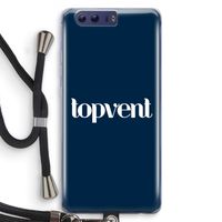 Topvent Navy: Honor 9 Transparant Hoesje met koord