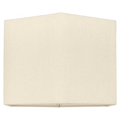 Lampenkap Soho white bouclé, extra groot zeshoekig