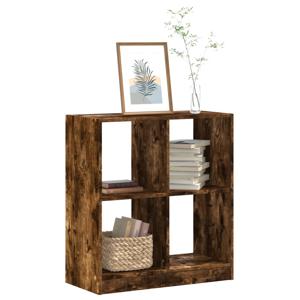 Boekenkast 68,5x32x75 cm bewerkt hout gerookt eikenkleurig