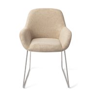 Jesper Home Kushi eetkamerstoel Desert Dunes slide steel