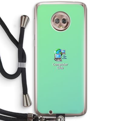 Win98: Motorola Moto G6 Transparant Hoesje met koord