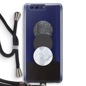 Marmeren cirkels: Honor 9 Transparant Hoesje met koord