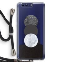 Marmeren cirkels: Honor 9 Transparant Hoesje met koord