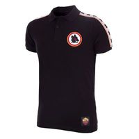COPA Football - AS Roma Taped Polo Shirt - Zwart