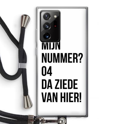 Da ziede van hier: Samsung Galaxy Note 20 Ultra / Note 20 Ultra 5G Transparant Hoesje met koord