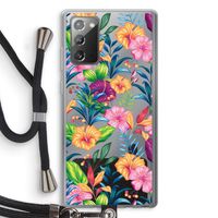 Tropisch 2: Samsung Galaxy Note 20 / Note 20 5G Transparant Hoesje met koord