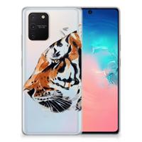 Smartphone hoesje Samsung Galaxy S10 Lite Watercolor Tiger
