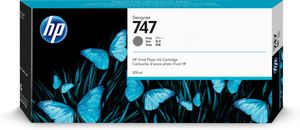 HP 747 grijze DesignJet inktcartridge, 300 ml