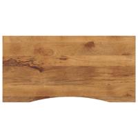 Bureaublad met ronding 140x50x2,5 cm massief ruw mangohout