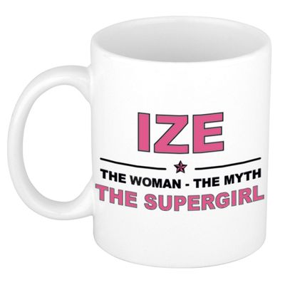 Ize The woman, The myth the supergirl cadeau koffie mok / thee beker 300 ml