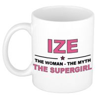 Ize The woman, The myth the supergirl cadeau koffie mok / thee beker 300 ml