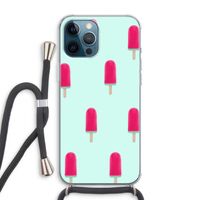 Waterijsje: iPhone 12 Pro Max Transparant Hoesje met koord