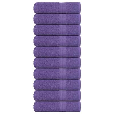 VidaXL Handdoeken 10 st 50x100 cm 360 g/m² 100% katoen paars