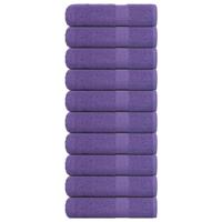 VidaXL Handdoeken 10 st 50x100 cm 360 g/m² 100% katoen paars VidaXL Handdoeken 10 st 50x100 cm 360 g/m² 100% katoen paars