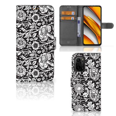 Poco F3 | Xiaomi Mi 11i Hoesje Black Flowers Poco F3 | Xiaomi Mi 11i Hoesje Black Flowers