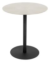 Zuiver Ronde Bijzettafel 'Snow' Staal, 40cm, kleur Zilver