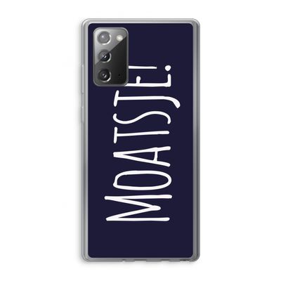Moatsje!: Samsung Galaxy Note 20 / Note 20 5G Transparant Hoesje