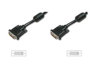 ASSMANN Electronic AK-320101-020-S DVI kabel 2 m DVI-D Zwart, Nikkel