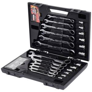 KS Tools 503.4960 5034960 Ring-steeksleutelset 30-delig Sleutelbreedte (metrisch) 19 mm
