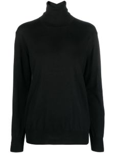 Jil Sander pull en laine à col roulé - Noir