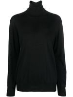 Jil Sander pull en laine à col roulé - Noir