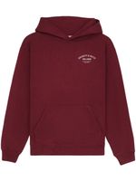 Sporty & Rich hoodie en coton à logo brodé - Rouge