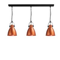 Masterlight Roodkoperen eetkamerlampIndustria 3x27 Bow roodkoper met zwart - 2007-55-55-B-K-130-3