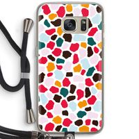 Colored Giraffe: Samsung Galaxy S7 Transparant Hoesje met koord Colored Giraffe: Samsung Galaxy S7 Transparant Hoesje met koord
