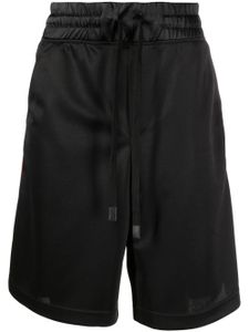 Versace Jeans Couture short à bandes logo - Noir