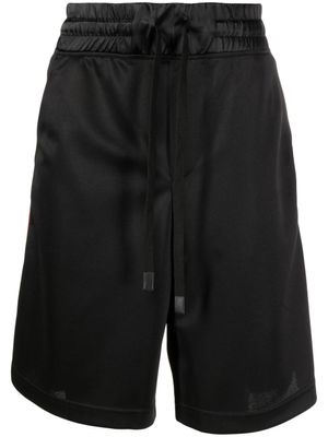 Versace Jeans Couture short à bandes logo - Noir