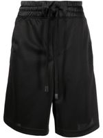 Versace Jeans Couture short à bandes logo - Noir