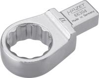 HAZET Insteekringsleutel 6630D-27 · 14 x 18 mm insteekvierkant massief · Buitentwaalfkant tractieprofiel · SW 27 mm