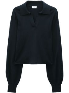 Filippa K pull en maille fine à col polo - Noir