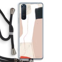 Lava: Sony Xperia 5 II Transparant Hoesje met koord