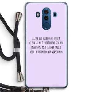 Regenboog: Huawei Mate 10 Pro Transparant Hoesje met koord