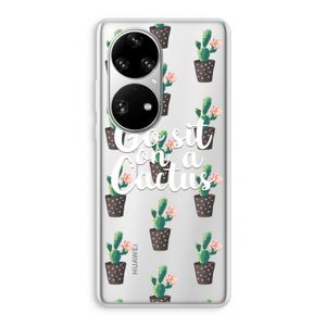 Cactus quote: Huawei P50 Pro Transparant Hoesje