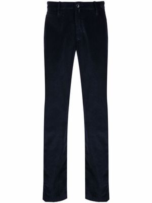 Jacob Cohën pantalon slim en velours côtelé - Bleu