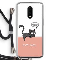 GSM poes: OnePlus 7 Transparant Hoesje met koord