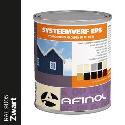 Afinol Systeemverf-Schakelverf Zwart (RAL 9005) 750 ml