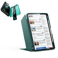 iPad 11" (A16) 2025 Bundle Flip Magnetic Case with Pencil Holder & Armorite® Protection - Green