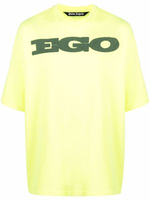 Palm Angels t-shirt à effet d'épaules descendues - Jaune