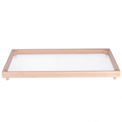 Rechthoekig beukenhout pasta drograk - Zwak. 32x60 cm