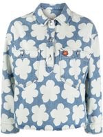 Kenzo polo en jean à imprimé Hana Dots - Bleu Kenzo polo en jean à imprimé Hana Dots - Bleu